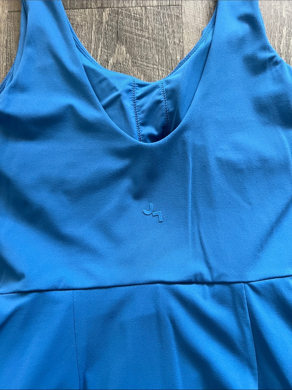 JoyLab Bright Blue Sleeveless Wrap Romper - Picture 5 of 5